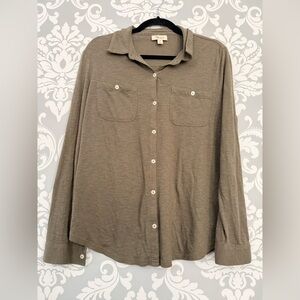 4/$25 • Style & Co Cotton‎ Blend Button Down Blouse